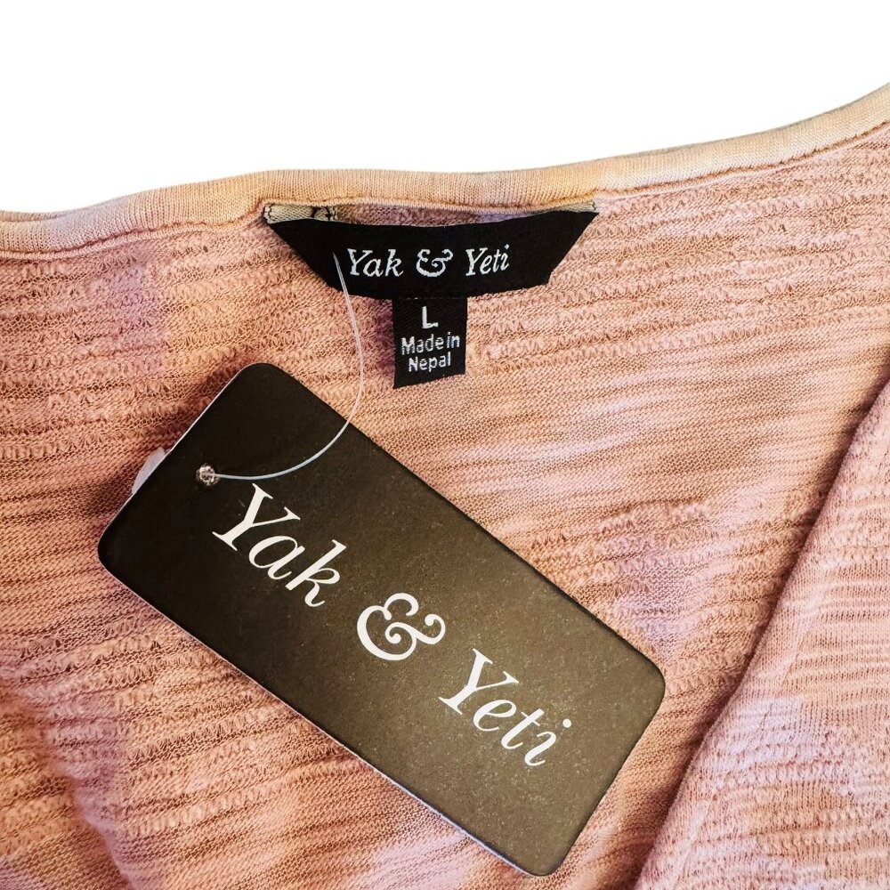 Yak and Yeti heather pink sleeveless top Size L - Picture 4 of 6
